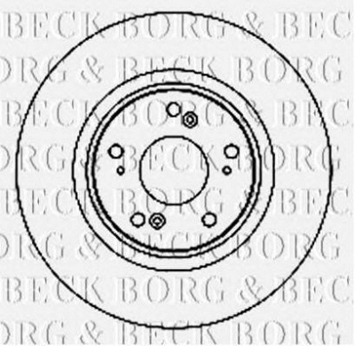 BORG & BECK bbd4741 -  Тормозной диск